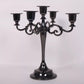 Black Elegant Metal Candelabra 5 Arm Candle Holder -  Decorative Candelabra for Home, Weddings, Events