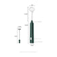 Green Cordless Drink Mixer & Frother Wand - USB Powered(Spring bubbler head)