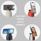 Stainless Steel Insulated Water Bottle with Integrated Magnetic Phone Stand - Beige (24oz)