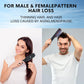 Black Vibrating Scalp Massager Comb - LED Therapy & Oil Infuser for Hair Growth