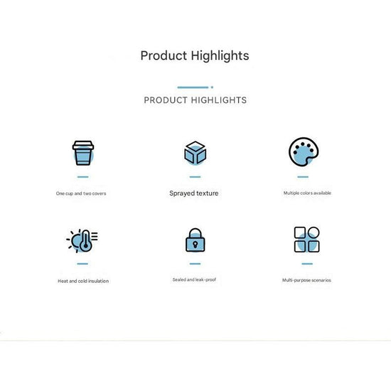 White Portable Travel Thermos Bottle - Leakproof Stainless Steel Flask with Carry Handle (22oz - 660ml)