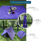 Brown Portable Outdoor Camping Poncho - Can be used as Raincoat, Tarp, Ground Cover