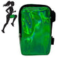 Green Shiny Holographic Thigh Holster Bag - Hands-Free Festival & Hiking Gear