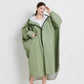 Matcha green Stylish Waterproof Raincoat Poncho - Long, Packable for Outdoor Travel & Hiking