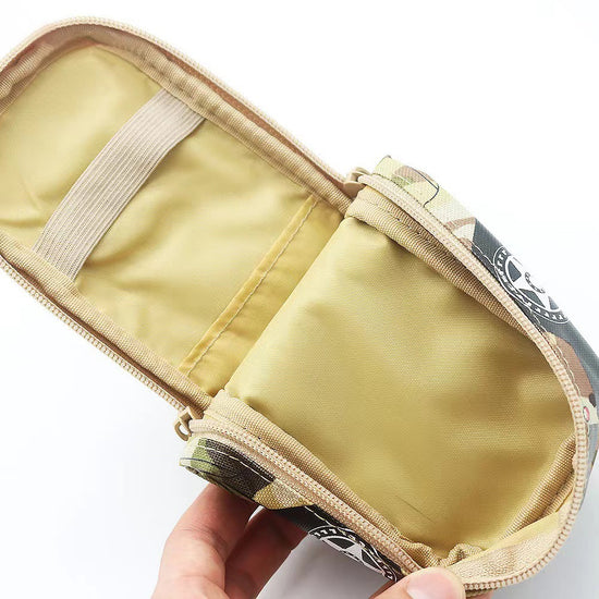 Camouflage Car Shaped Pencil Case - Large Capacity Stationery Organizer Pouch (Jungle camouflage)