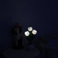 Blue Charging model Artificial Tulip Bouquet LED Light - Ceramic Pot Desk Lamp