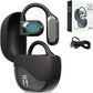 Black Comfortable Open-Ear Bluetooth Headset - Real-Time Translation, LED Display