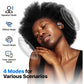 Beige Comfortable Open-Ear Bluetooth Headset - Real-Time Translation, LED Display