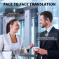 Beige Comfortable Open-Ear Bluetooth Headset - Real-Time Translation, LED Display