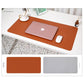 2 PCS Reddish brown/gray Extra-Large Leather Table Mat for Study & Work - Pad for Students & Office Use (60x30cm)