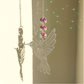 (Style B)2 PCS Hummingbird Metal Suncatcher with Crystal Accents - for Window or Wall Indoor Hanging Ornament