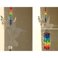 (Style C)2 PCS Hummingbird Metal Suncatcher with Crystal Accents - for Window or Wall Indoor Hanging Ornament