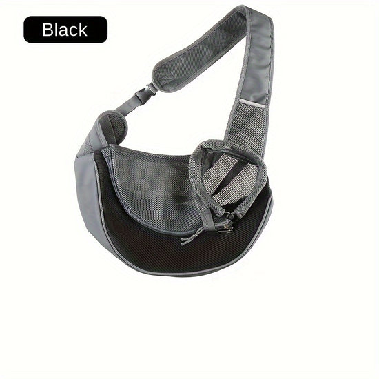 Black Portable Oxford Fabric Pet Carrier for Cats and Puppies (Size L)