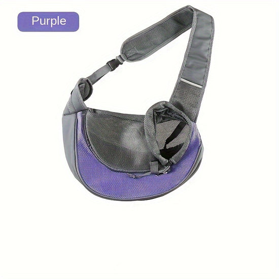 Purple Portable Oxford Fabric Pet Carrier for Cats and Puppies (Size L)