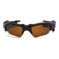 Brown Bluetooth Sunglasses with Wireless Earbuds for Music and Calls