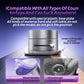 White Foldable Vacuum Suction Phone Stand for Navigation and Calls