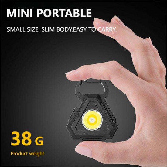 2 pcs Triangle Mini flashlight for outdoor and self-defense use