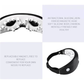 White Touch-Control Rechargeable Heated  Eye Massager for Daily Use