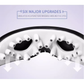 White Touch-Control Rechargeable Heated  Eye Massager for Daily Use