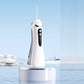 White Portable Ultrasonic Oral Irrigator with 3 Cleaning Modes Smart Teeth Cleaning Machine