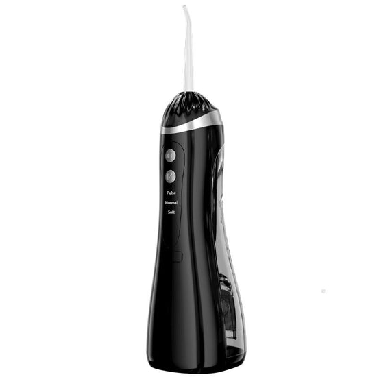 Black Portable Ultrasonic Oral Irrigator with 3 Cleaning Modes Smart Teeth Cleaning Machine