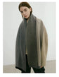 Grey Elegant Color Block Striped Scarf -Men&