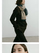 Green Elegant Color Block Striped Scarf -Men&