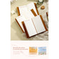 Brown 2-Pack Vintage Floral Embossed PU Leather Journals - 192 Pages Each