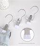 Gray Stainless Steel Hanging Clips (35 PCS) - Strong Grip for Pants, Hats, Socks, Laundry