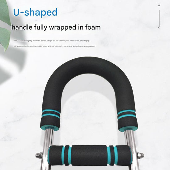 Gray black Adjustable U-Shaped Arm Exerciser - For Home Fitness Strength Training (30kg)