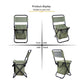 Foldable Camping Chair with Integrated 10L Insulated Cooler Bag - Army Green