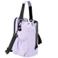 Purple Portable Crossbody Water Bottle Holder with Multiple Pockets - Thermal Cooler Bag