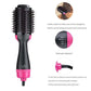 Red 3-in-1 Hot Air Brush Hair Dryer & Styler - Volumizer, Straightener, Curler