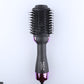 Purple 3-in-1 Hot Air Brush Hair Dryer & Styler - Volumizer, Straightener, Curler