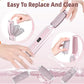 Pink Rechargeable Electric Callus Remover - 3 Speeds, LCD, for Smooth Feet