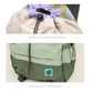 Beige Stylish Lightweight Drawstring Backpack for Women Men Hiking Travel