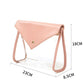 Pink Chic Envelope Makeup Bag with Transparent Waterproof Design