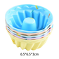 Style 9 Silicone Mini Cake Molds (30 Pack) -  For Cupcakes, Desserts (6.5x6.5x3cm)