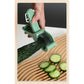 2 pcs Green 5-Blade Fruit & Vegetable Slicer for Crinkle Cuts - Kitchen Gadget