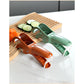 2 pcs (Orange+Green) 5-Blade Fruit & Vegetable Slicer for Crinkle Cuts - Kitchen Gadget
