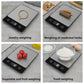 Black Digital Kitchen Scale - Stainless Steel Food Scale for Baking & Cooking (10kg/1g)
