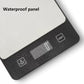 White Digital Kitchen Scale - Stainless Steel Food Scale for Baking & Cooking (10kg/1g)