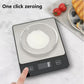 White Digital Kitchen Scale - Stainless Steel Food Scale for Baking & Cooking (10kg/1g)