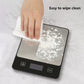White Digital Kitchen Scale - Stainless Steel Food Scale for Baking & Cooking (10kg/1g)