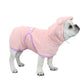 Pink Hooded Dog Bathrobe - Super Absorbent, Adjustable Fit, Cozy Pet Towel (Size : L)