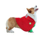 Christmas Dog Costume - Festive Hooded Cape & Green Jumpsuit Outfit (Size : L)
