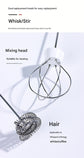 Black USB Rechargeable Milk Frother - 3-Speed Handheld Electric Whisk with Stand