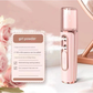 Pink Dual Nozzle Nano Facial Mister - USB Rechargeable Hydrating Spray