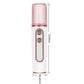 Pink Dual Nozzle Nano Facial Mister - USB Rechargeable Hydrating Spray