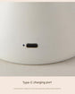 Woodgrain color Mushroom LED Table Lamp - Rechargeable, 3-Color Touch Dimmable, USB-C